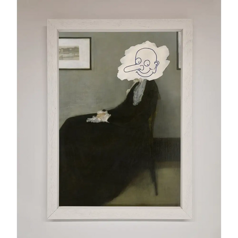 Whistlers Mother Framed Wall Art - A3 (29.7 x 42 cm) / White - Framed Print