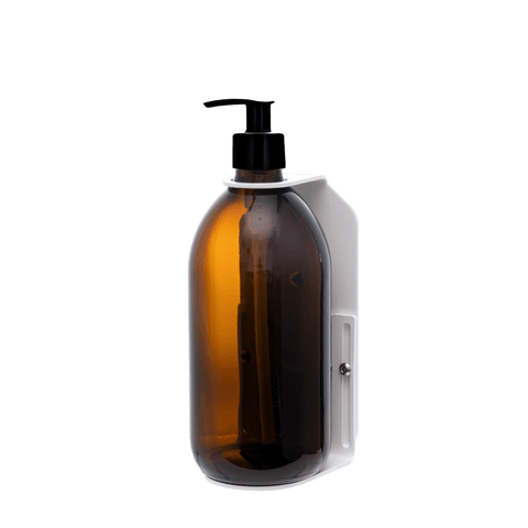 White Single  Wall Mounted Soap Dispenser