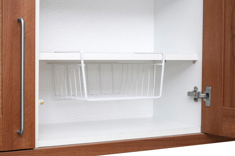 White Under Shelf Small Storage Basket