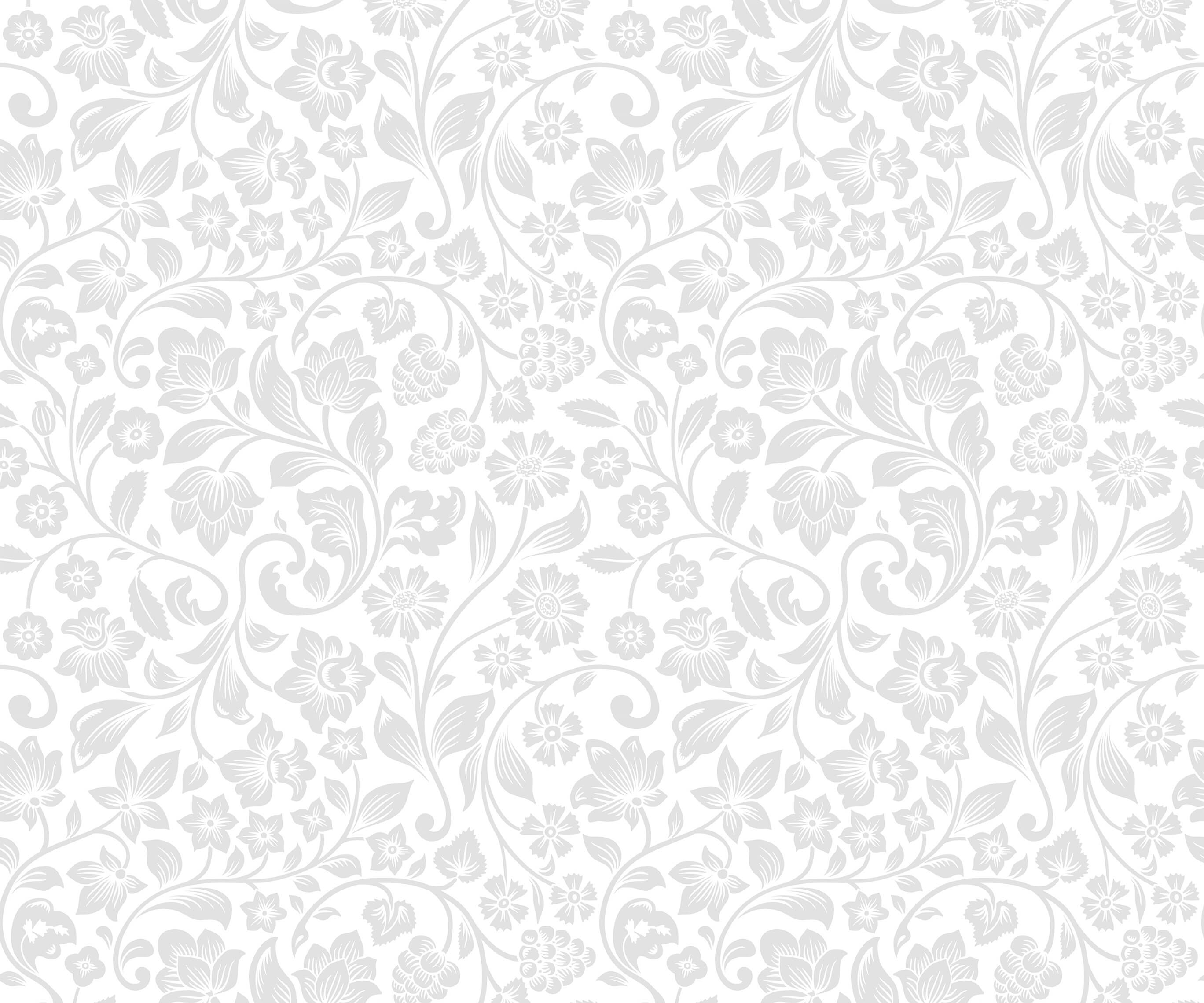 Delicate silver floral wallpaper pattern willow with intricate vines and blossoms for elegant interior decor