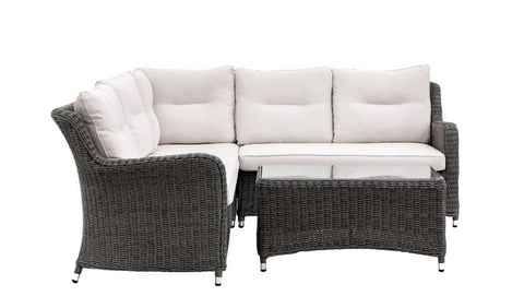 Winchester Outdoor Corner Sofa 5 Seater and Table