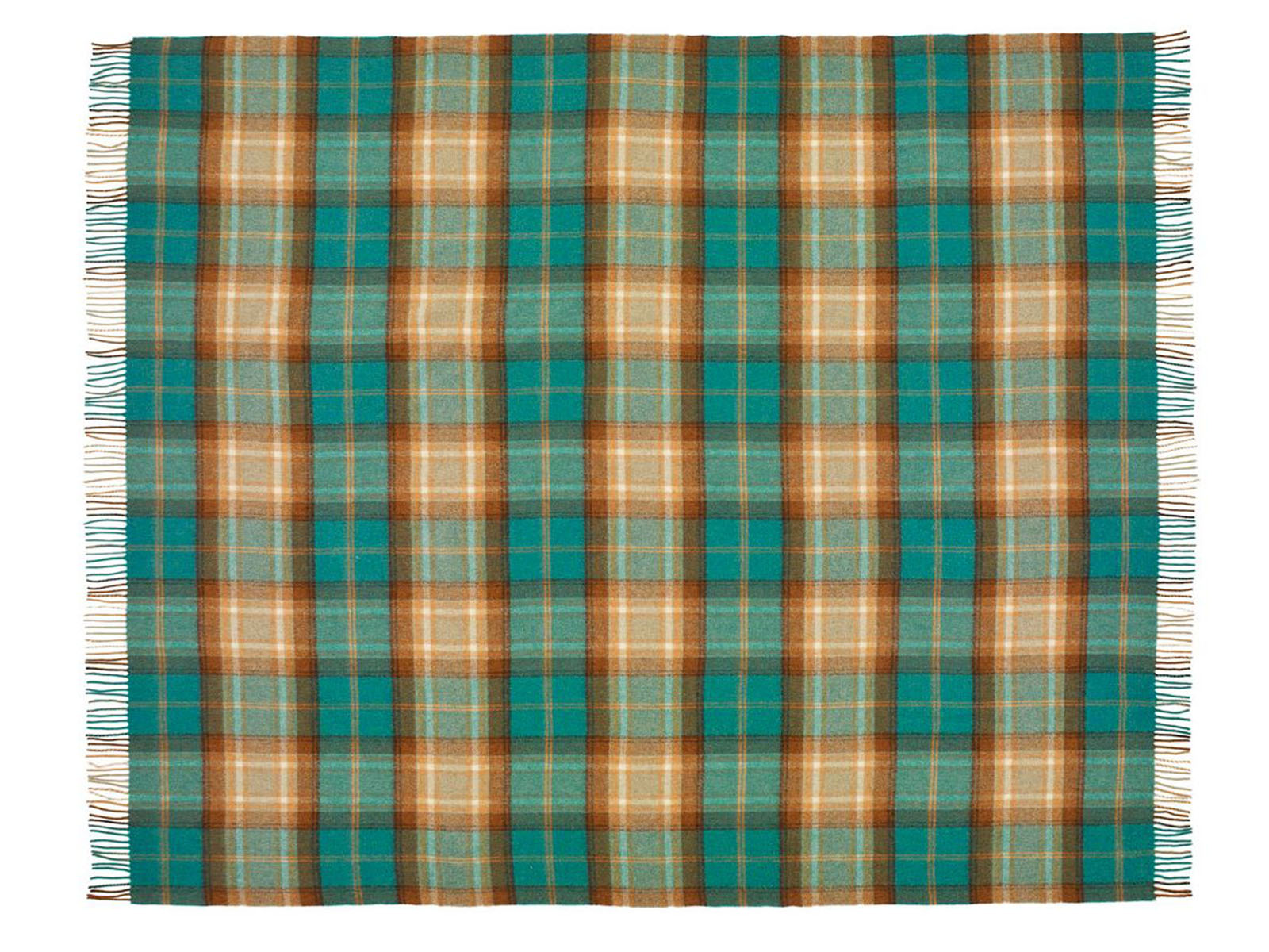 Winterton Merino Lambswool Throw - Jade