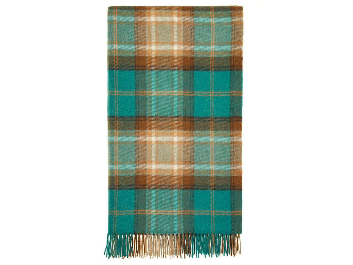 Winterton Merino Lambswool Throw - Jade