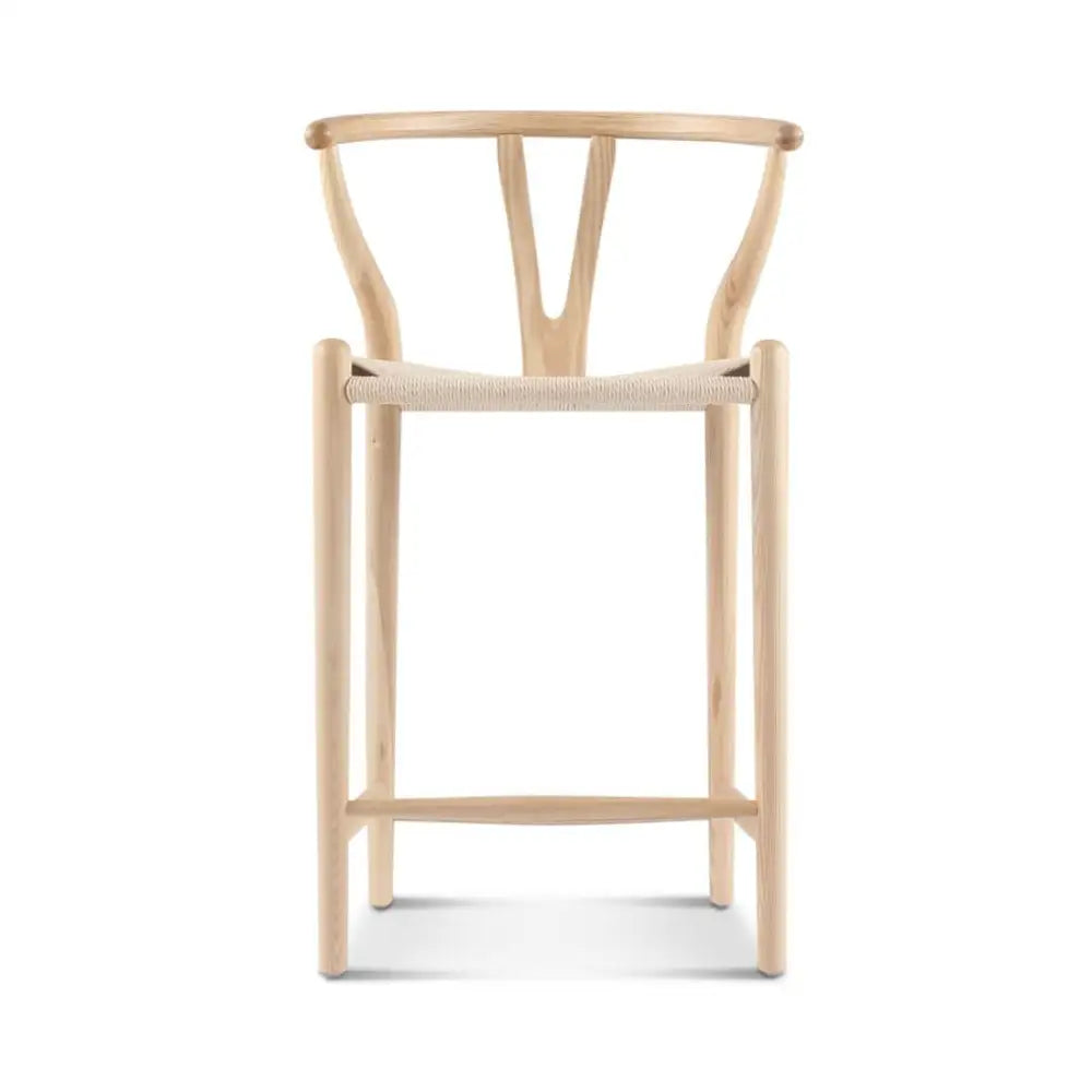 Wishbone Bar Stool Black Ash｜ DC Concept