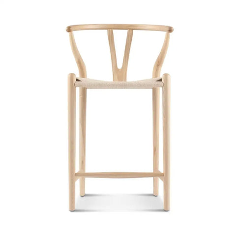 Wishbone Bar Stool Black Ash｜ DC Concept