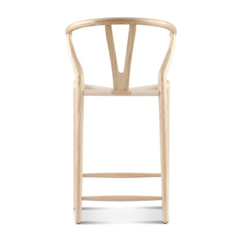 Wishbone Bar Stool Natural Ash｜ DC Concept