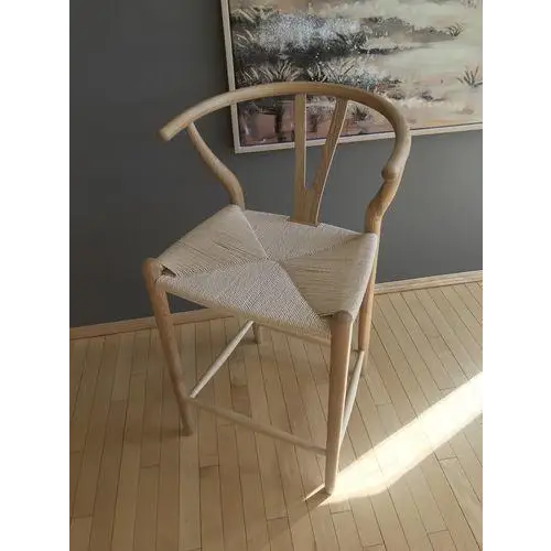 Wishbone Bar Stool Walnut｜ DC Concept