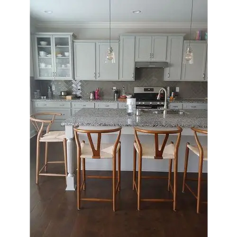 Wishbone Bar Stool Walnut｜ DC Concept