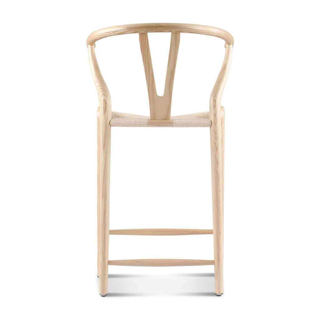Wishbone Bar Stool Black Ash