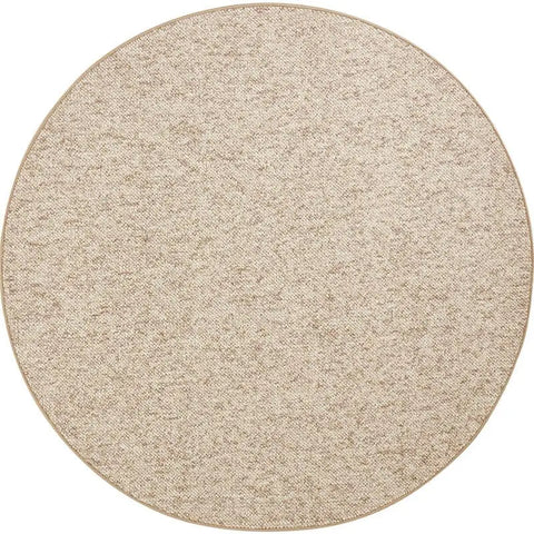 Wolly Tufted Wool-Look Rug - Ø 133 cm / Beige - Rugs