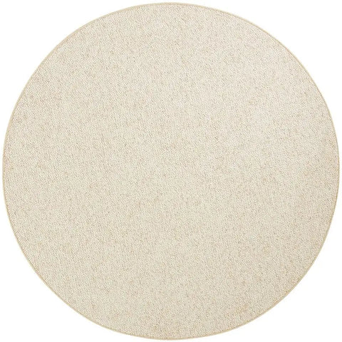 Wolly Tufted Wool-Look Rug - Ø 133 cm / Cream - Rugs