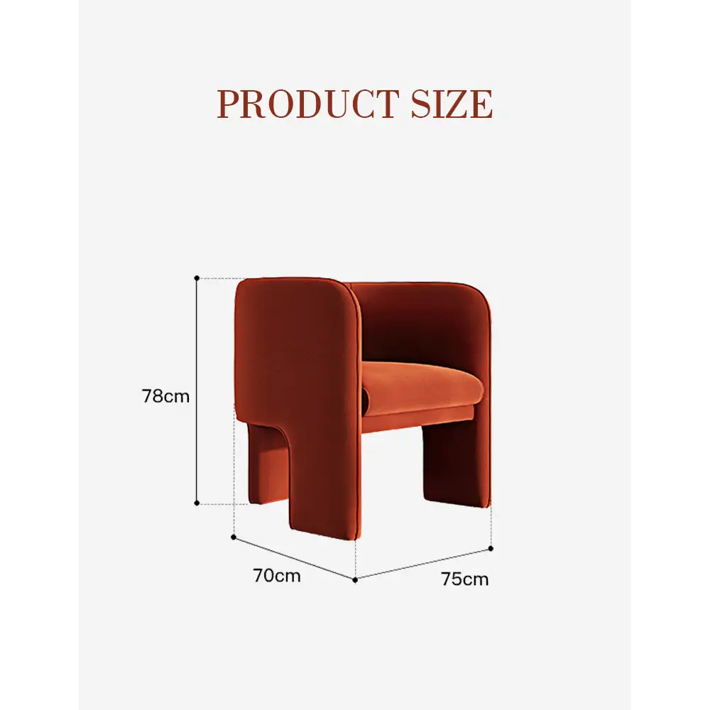 Woodsen Lobby Lounge Chair Red