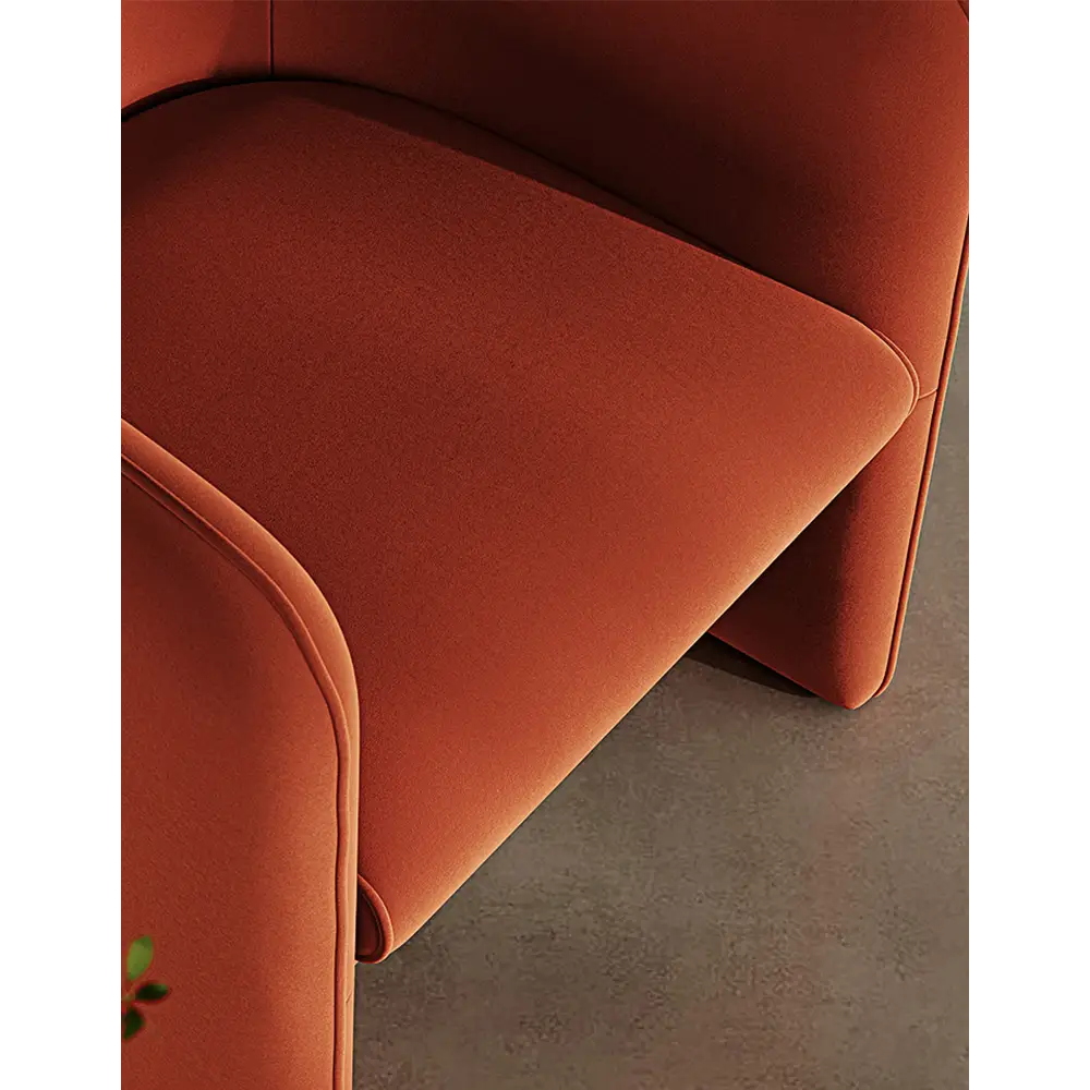 Woodsen Lobby Lounge Chair Red