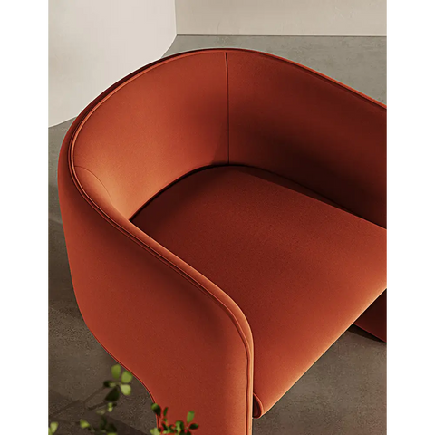 Woodsen Lobby Lounge Chair Red