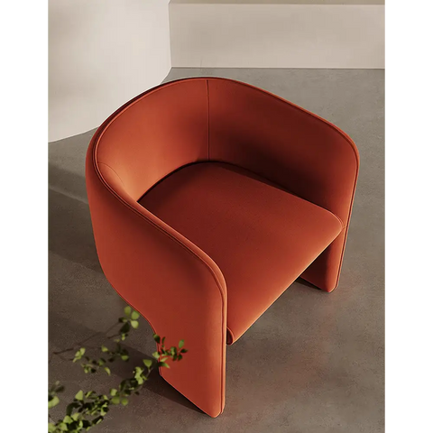 Woodsen Lobby Lounge Chair Red