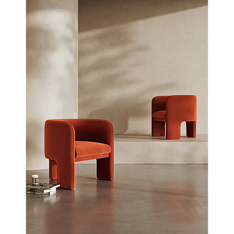Woodsen Lobby Lounge Chair Red