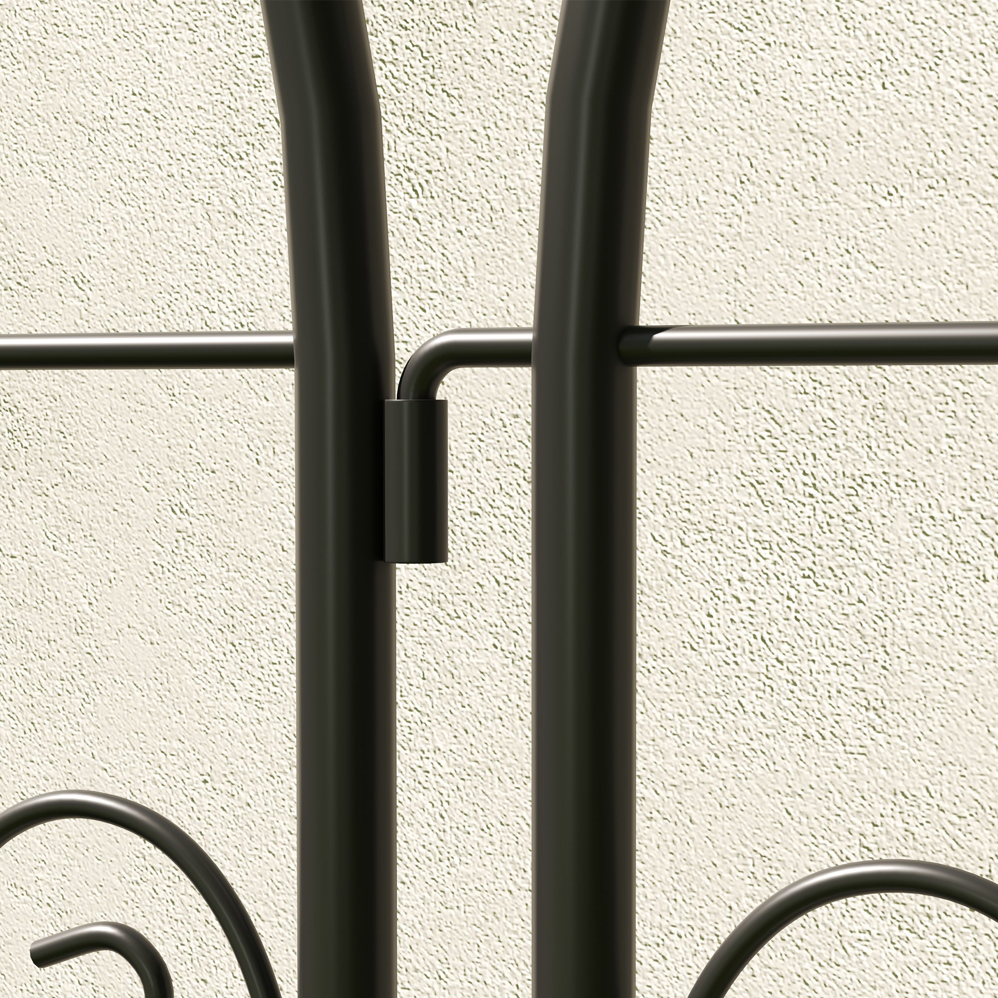 Outsunny Set of 2 Garden Trellis, Metal Fence Panels for Climbing Outdoor Plants, Flowers, 180 x 50cm