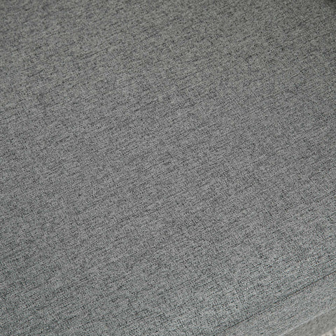 HOMCOM Compact Loveseat Sofa, Modern 2 Seater Sofa for Living Room with Wood Legs and Armrests, Grey