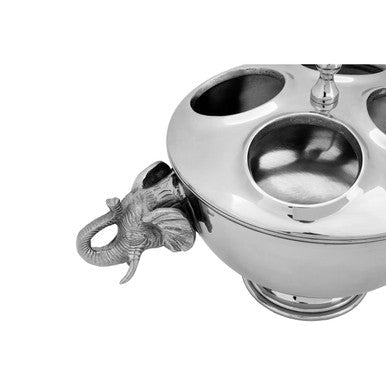 Yala 4 Bottles Elephant Wine Cooler With Lid