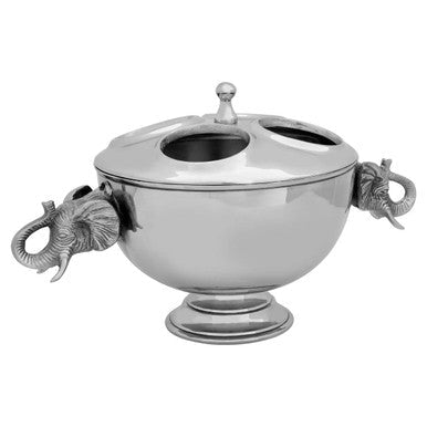 Yala 4 Bottles Elephant Wine Cooler With Lid