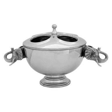 Yala 4 Bottles Elephant Wine Cooler With Lid