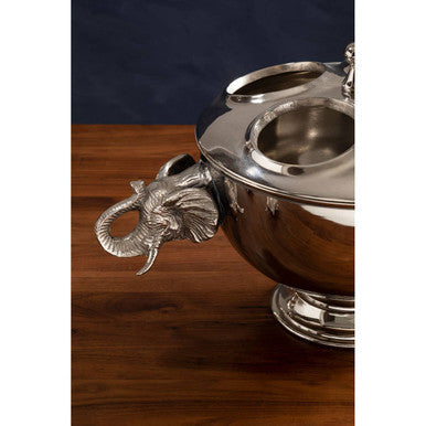 Yala 4 Bottles Elephant Wine Cooler With Lid