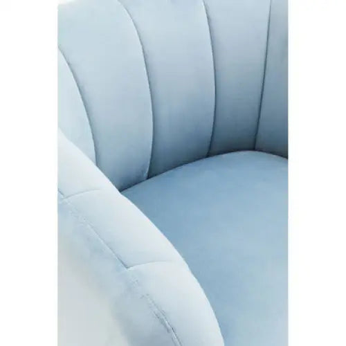 Yasmeen Blue Velvet Armchair - Arm Chair