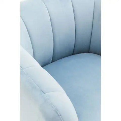 Yasmeen Blue Velvet Armchair - Arm Chair