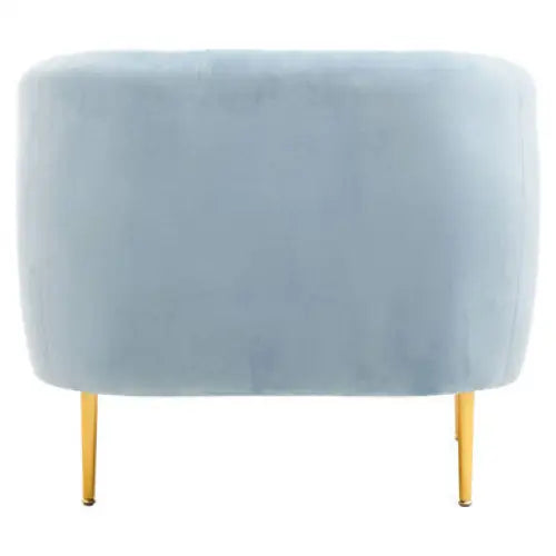 Yasmeen Blue Velvet Armchair - Arm Chair