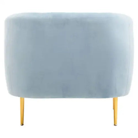 Yasmeen Blue Velvet Armchair - Arm Chair