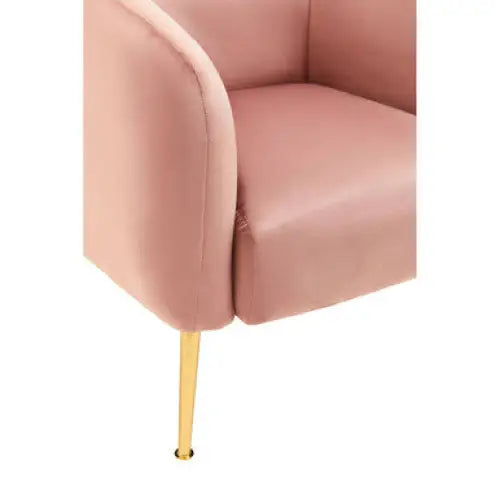 Yasmeen Pink Velvet Armchair - Arm Chair
