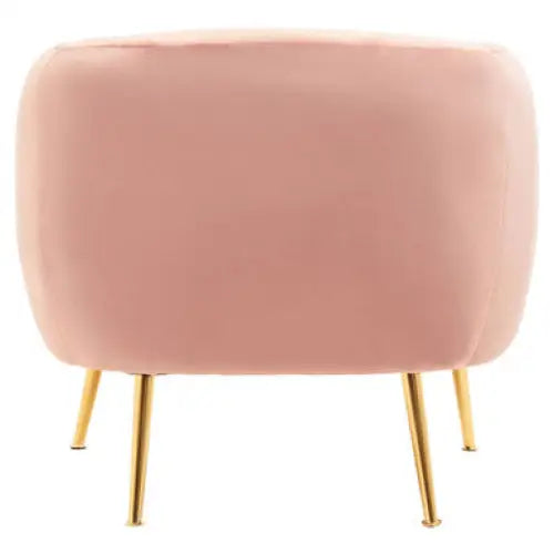 Yasmeen Pink Velvet Armchair - Arm Chair