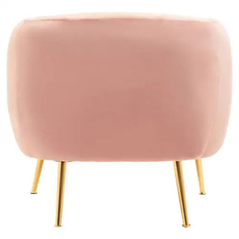 Yasmeen Pink Velvet Armchair - Arm Chair