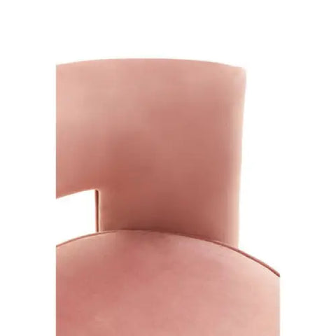 Yasmeen Pink Velvet Swivel Chair - Swivel Chair