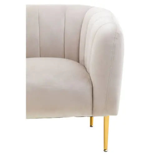 Yasmeen Silver Grey Velvet Armchair - Arm Chair