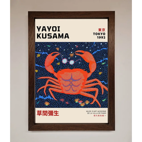 Yayoi Kusama Tokyo 1993 Framed Print - A3 (29.7 x 42 cm) / Walnut - Framed Print