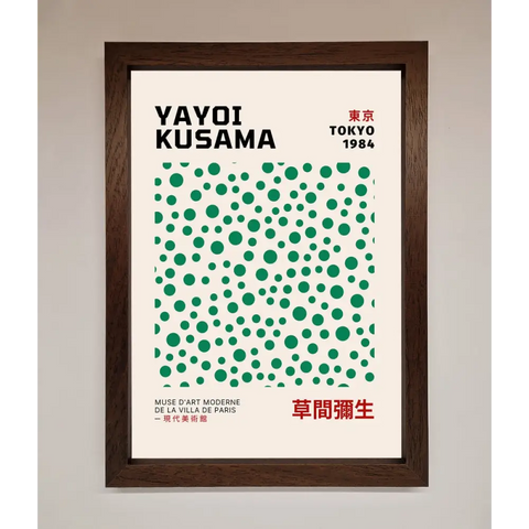 Yayoi Kusaman Tokyo 1984 Framed Wall Art - A3 (29.7 x 42 cm) / Walnut - Framed Print