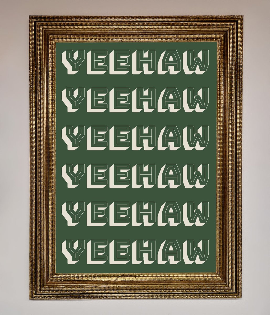 Yeehaw Yeehaw Framed Poster