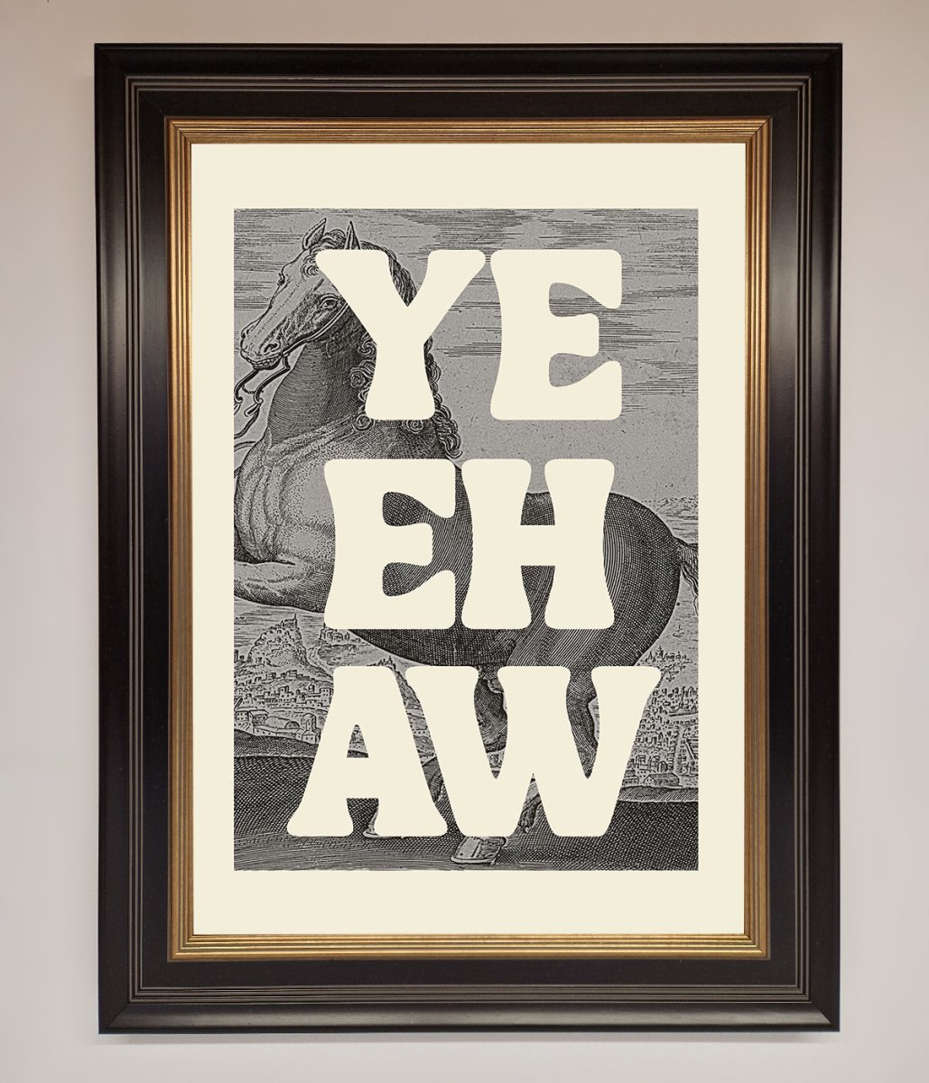 Yehaw Framed Poster