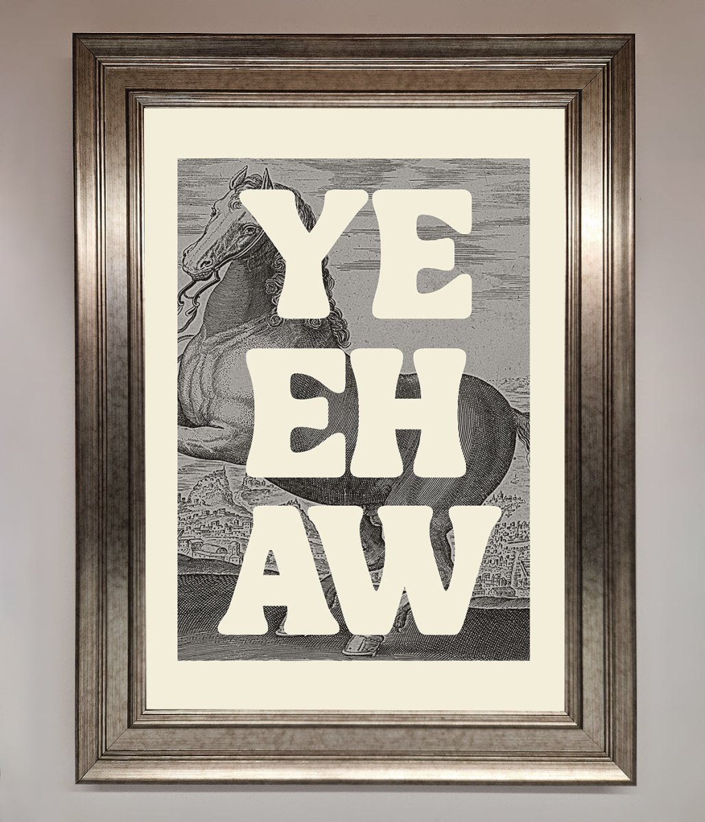 Yehaw Framed Poster