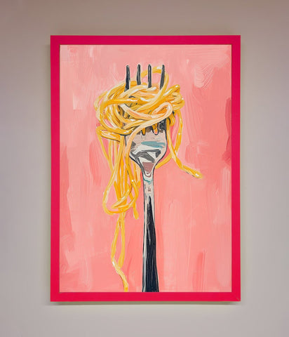 Yes To Spaghetti Framed Print