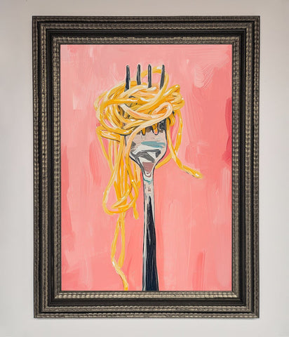 Yes To Spaghetti Framed Print