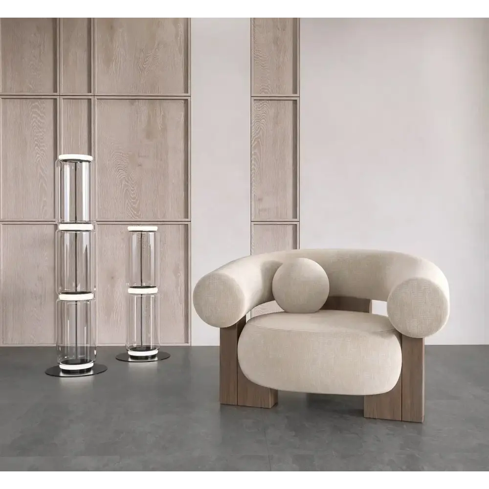 Yokina Chair - Chair / Cotton & Linen - Arm Chair