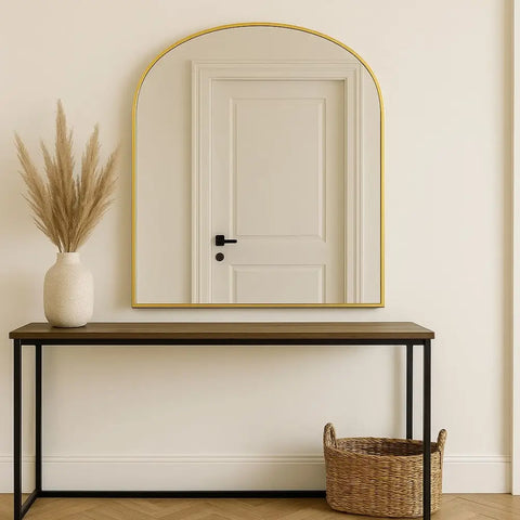 Yoko - Gold Metal Gentle Arch Mirror - 120cm x 95cm - Mirror
