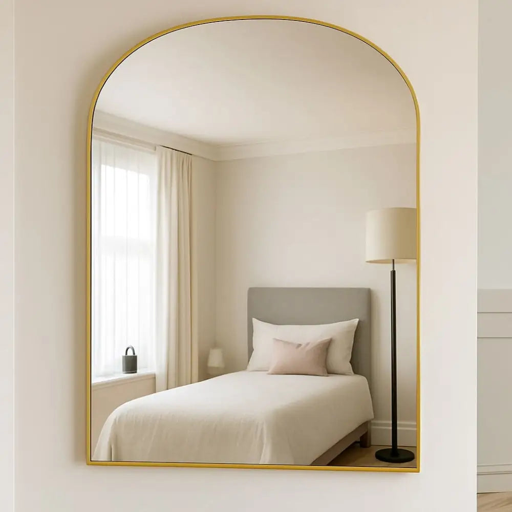 Yoko - Gold Metal Gentle Arch Mirror - 120cm x 95cm - Mirror