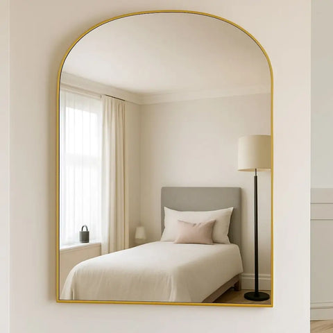 Yoko - Gold Metal Gentle Arch Mirror - 120cm x 95cm - Mirror