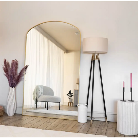 Yoko - Gold Metal Gentle Arch Mirror - 200cm x 120cm - Mirror