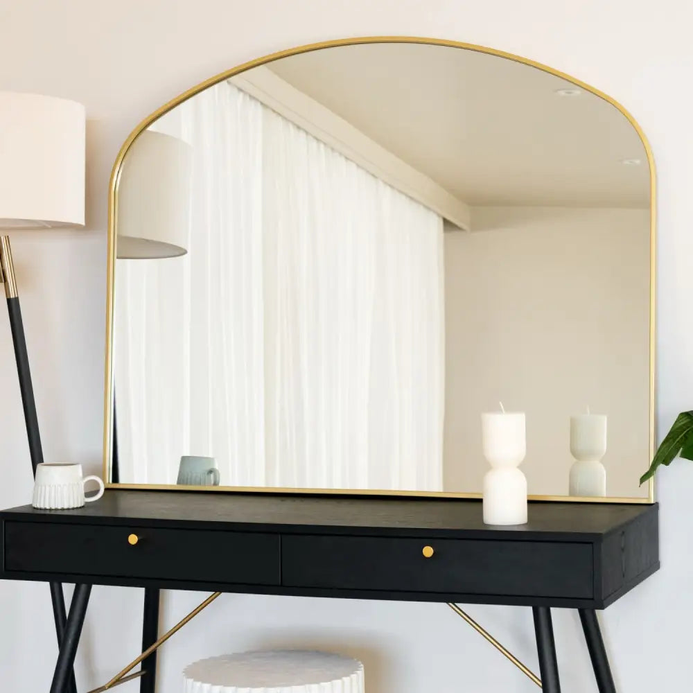 Yoko - Gold Metal Gentle Arch Mirror - 95cm x 120cm - Mirror