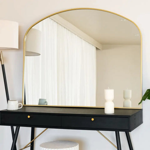Yoko - Gold Metal Gentle Arch Mirror - 95cm x 120cm - Mirror