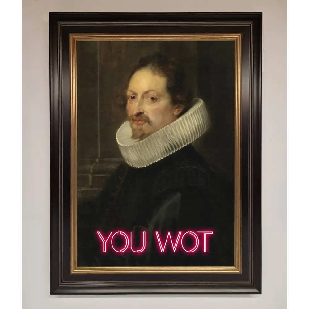 You Wot Renaissance Framed Poster - A3 (29.7 x 42 cm) / Black Gold - Framed Print